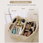 Leather toiletry bag womens