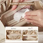Leather toiletry bag womens