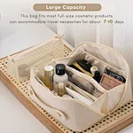 Leather toiletry bag womens